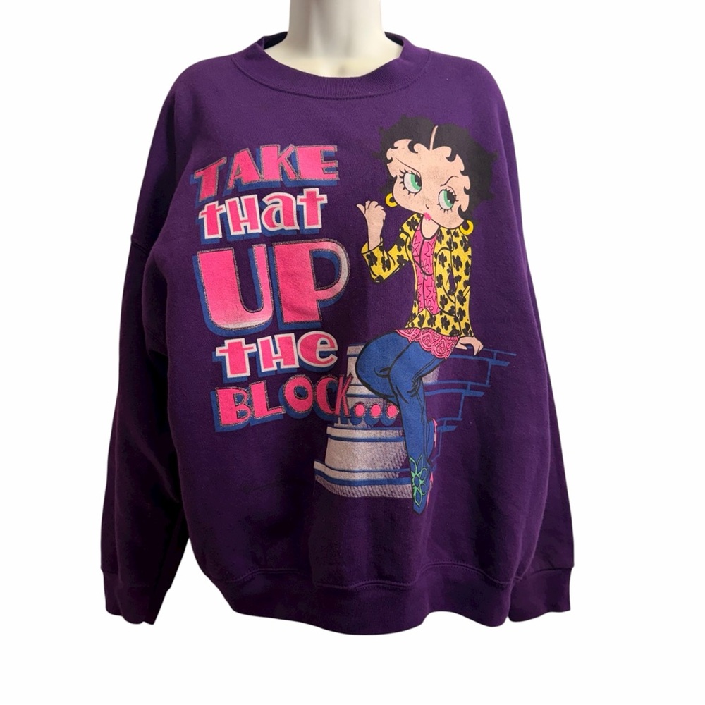 Betty Boop Freeze Vintage Y2K Crewneck Sweatshirt Size 2X